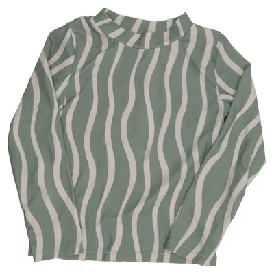 Swim shirt (Green, Beige) from Minories Elastane, Polyester