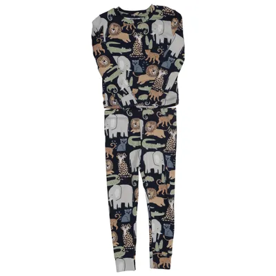 Pajamas (Blue, Multicolored) from Mick Mack Elastane, Polyester
