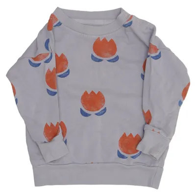 Sweatshirt (Gris, Bleu, Orange) de Bobo Choses Coton