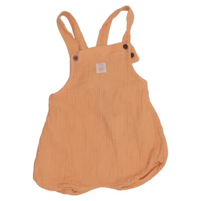 Dungaree shorts (Orange) from Hessnatur Cotton