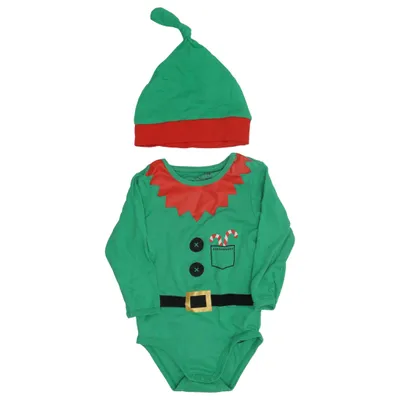 Kerstkleding (Groen, Rood, Meerkleurig) van Petite Mini Katoen