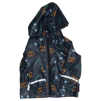 Regenjack (Blauw, Meerkleurig) van Lupilu Polyurethaan, Gerecycled polyester