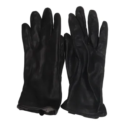 Gants en cuir (Noir) de Handskmakaren Cuir, Polyamide, Laine