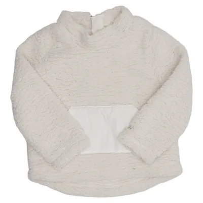 Fleece sweater (White) from BabyGap Cotton, Polyester