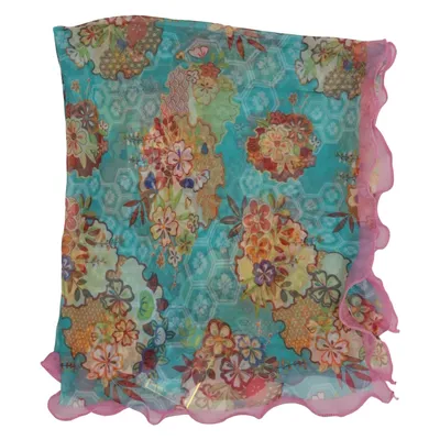 Halsdoek (Blauw, Meerkleurig) van TMH Lisa Polyester, Zijde