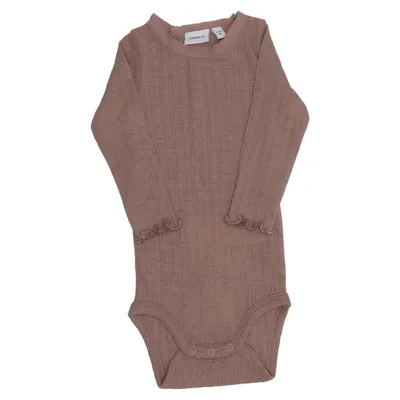 Body (Marron) de Name It Laine de mouton, Soie
