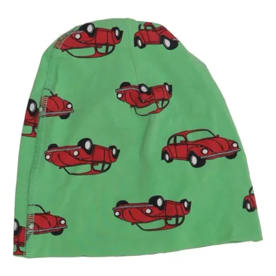 Beanie (Green, Red) from Me&i Cotton, Elastane