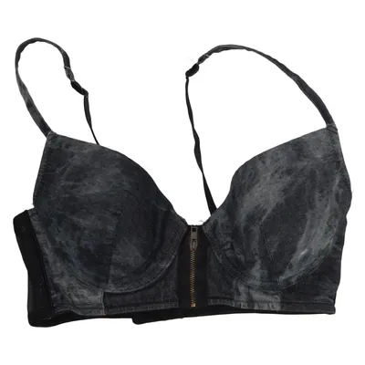 Bustier (Grå, Sort) fra So.U Bomuld, Elastan