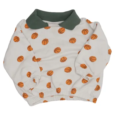 Sweatshirt (White, Green, Orange) from Mini Rodini Cotton