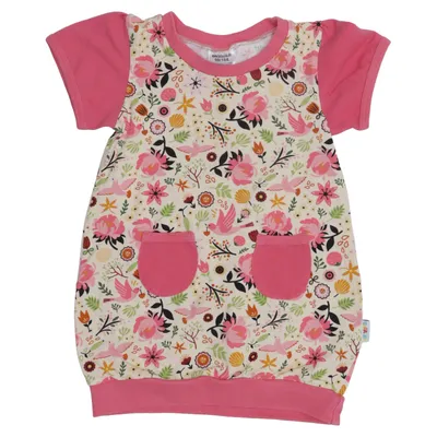 Robe (Rose, Multicolore) de Babauba Coton, Élasthane