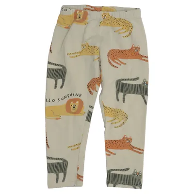 Leggings (Beige, Multicolored) from Lindex Kids Cotton, Elastane