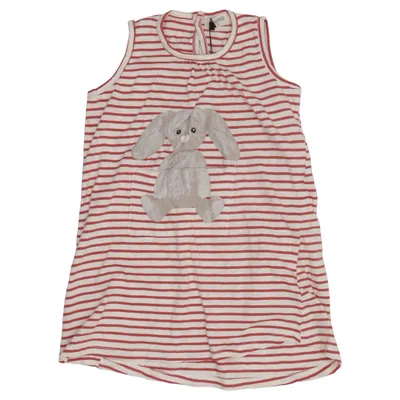 Dress (Red, White) from Pounou Cotton