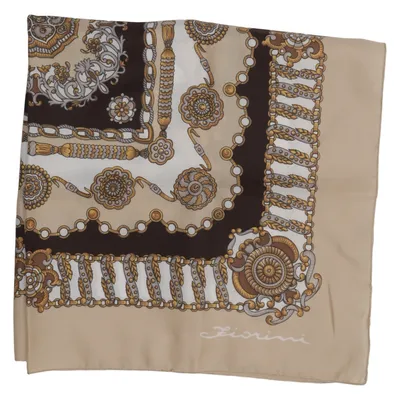 Silketørklæde (Beige, Brun, Flerfarvet) fra Fiorini
