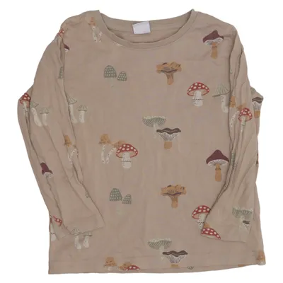 Langærmet t-shirt (Beige, Flerfarvet) fra Lindex Kids Bomuld