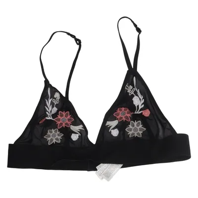 Bralette (Zwart, Meerkleurig) van Gina Tricot Lingerie Elastaan, Polyamide