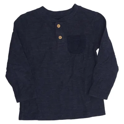 Henley shirt (Blue) from Cat & Jack Cotton, Recycled polyester