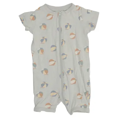 Barboteuse (Vert, Multicolore) de Lindex Baby Coton