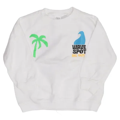 Sweatshirt (Blanc, Multicolore) de Zara Coton, Élasthane