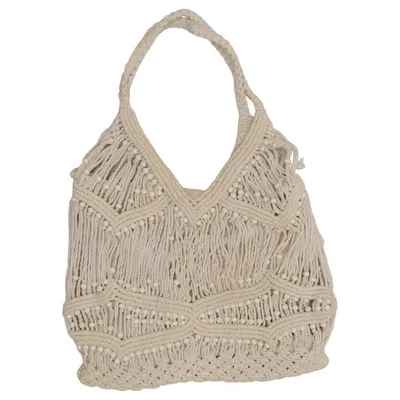 Strandtas (Beige) van Zara Katoen