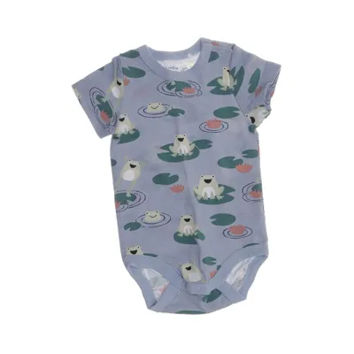 Body (Blå, Flerfärgad) från Lindex Baby Bomull, Elastan