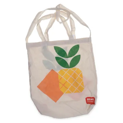 Canvas bag (Beige, Multicolored) from Rewe