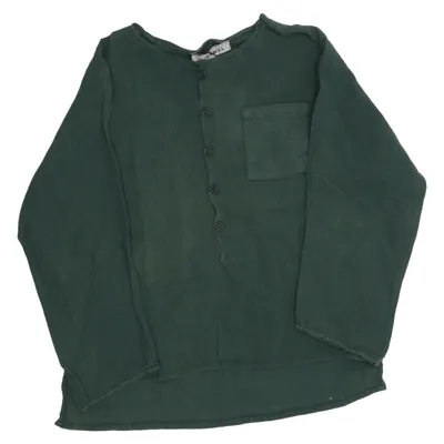 Henley shirt (Groen) van Caramel Katoen