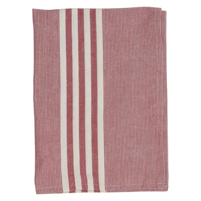 Viskestykke (Rød, Hvid) fra Classic Textile of Sweden Genanvendt bomuld, Genanvendt polyester
