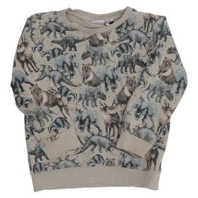 Sweatshirt (Beige, Multicolore) de Name It Élasthane, Coton biologique, Viscose