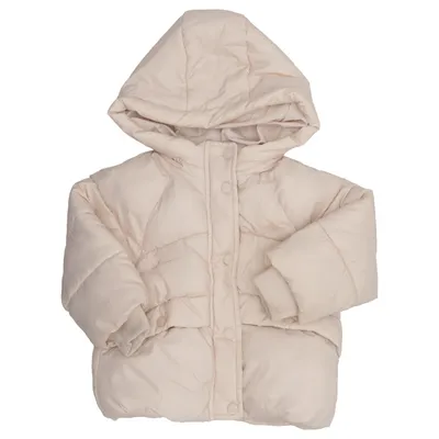 Vinterjakke (Beige) fra Zara Polyamid, Polyester