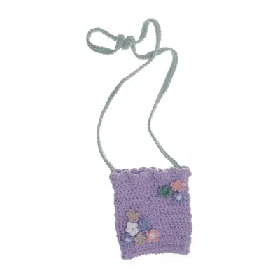 Skuldertaske (Pink, Grøn, Flerfarvet) fra Handmade Bomuld