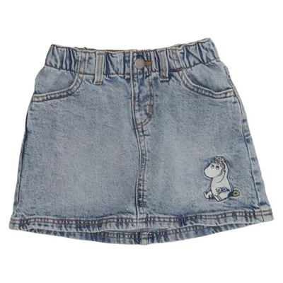 Spijkerrok (Blauw) van Moomin by Lindex Katoen, Elastaan