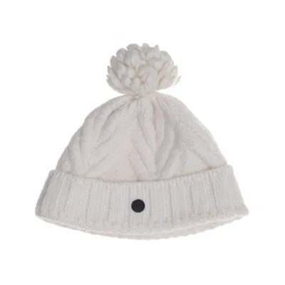 Pompon muts (Wit) van Fire + Ice Acryl, Polyester, Wol