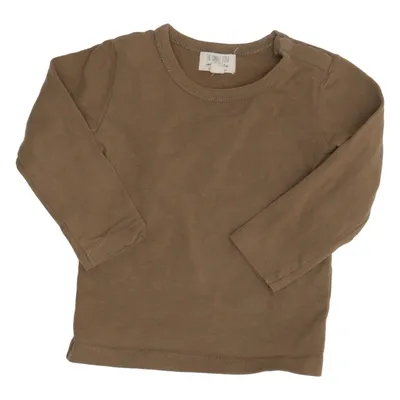 Långärmad t-shirt (Brun) från The Simple Folk Elastan, Ekologisk bomull