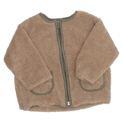 Fleecejacka (Beige) från Zara Bomull, Polyester