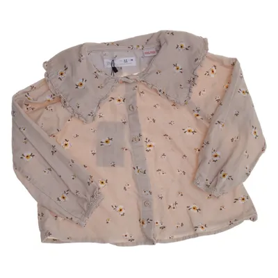 Blouse (Beige, Multicolored) from Zara Cotton