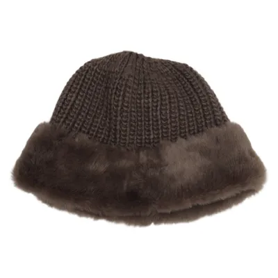 Beanie (Bruin) van Seeberger Acryl, Polyester