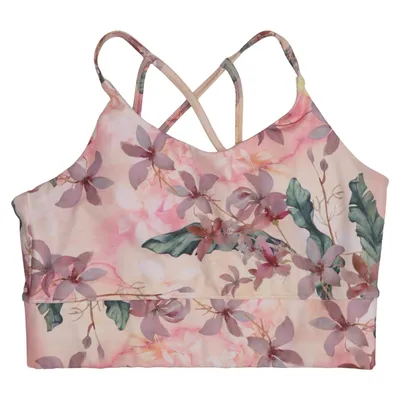 Sports-BH (Pink, Flerfarvet) fra SOC Elastan, Polyamid, Polyester