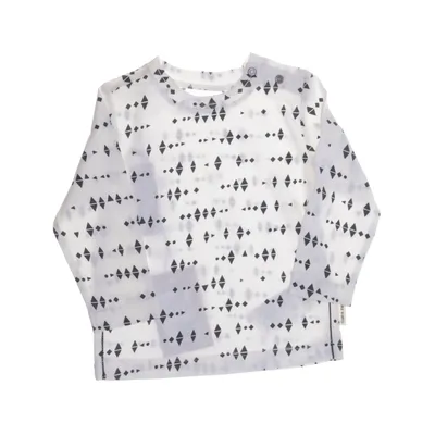 Långärmad t-shirt (Vit, Svart) från Tumble 'N Dry Bomull, Elastan