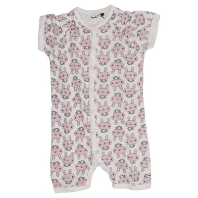 Sparkdräkt (Rosa, Vit) från Baby by Lindex Bomull