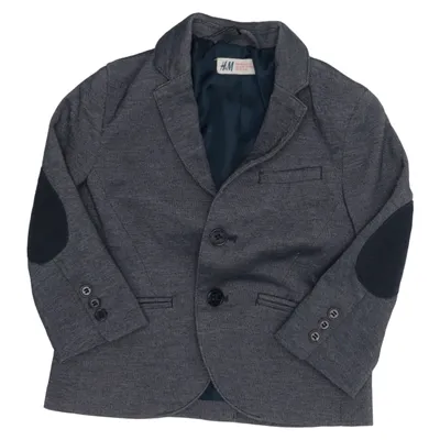 Blazer (Gray) from H&M Cotton, Polyester