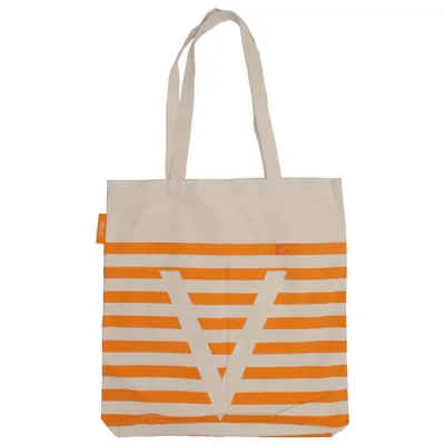 Tygpåse (Orange, Vit) från Vichy Bomull