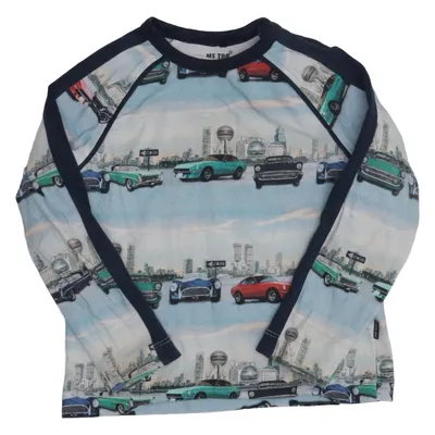 T-shirt à manches longues (Bleu, Multicolore) de Me Too Coton, Élasthane