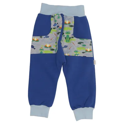 Pantalon (Bleu, Multicolore) de Handmade