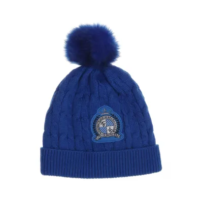 Bobble hat (Blue) from Felix Bühler Acrylic, Polyester