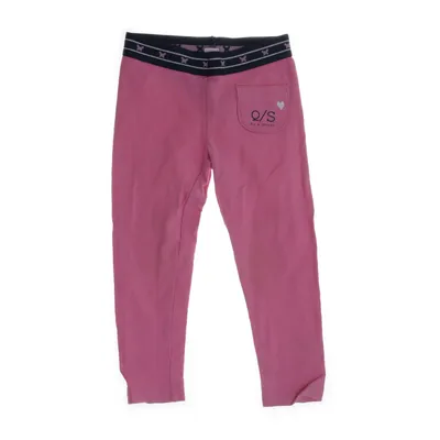 Broek (Roze, Zwart) van QS by S.Oliver Katoen, Elastaan