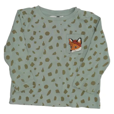 T-shirt à manches longues (Vert) de Mini Rodini Coton