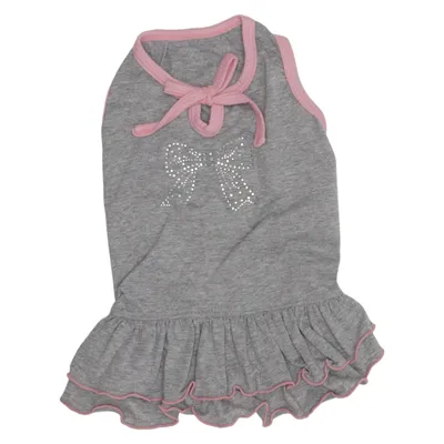 Hundkläder (Grå, Rosa) från DoggyDolly Bomull, Polyester
