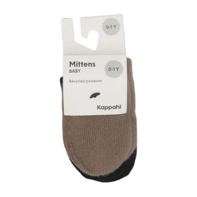 Mittens (Brown, Black) from KappAhl Elastane, Polyester