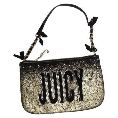 Aftonväska (Svart, Guldfärgad) från Juicy Couture Bomull, Polyester, Polyuretan
