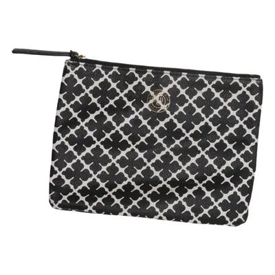 Toilet bag (Black, White) from By Malene Birger Cotton, Leather